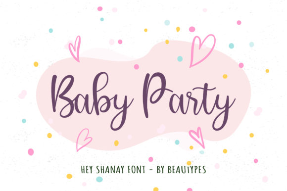 Hey Shanay Font PNG with transparent background - Preview 1