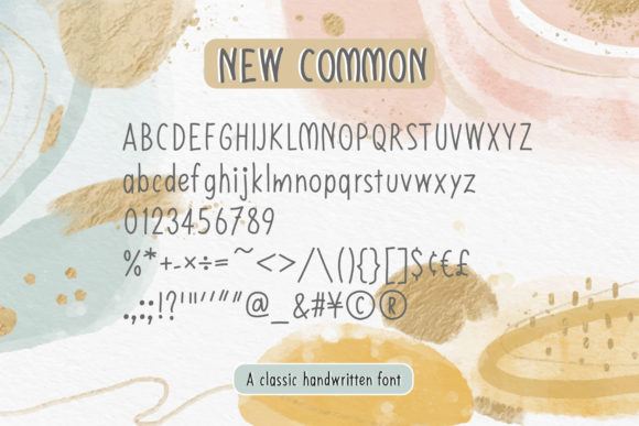 New Common Font PNG with transparent background - Preview 1
