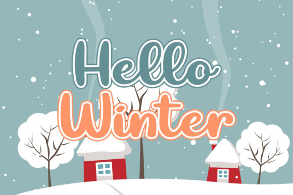 Smiling Rain Font PNG with transparent background - Preview 1