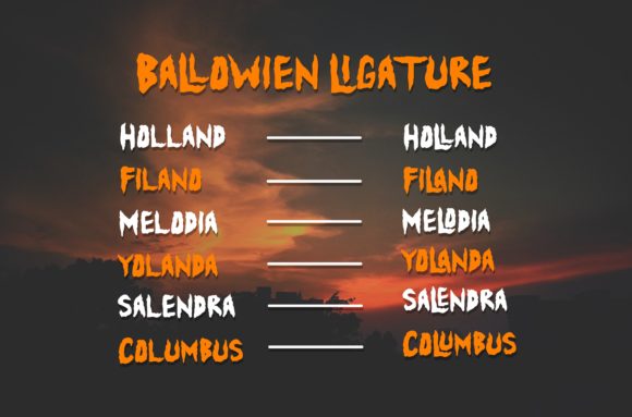 Ballowien Font - Preview 6