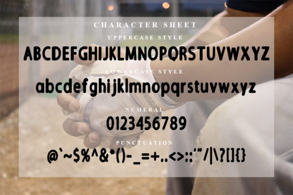 Baseball Font - Preview 4