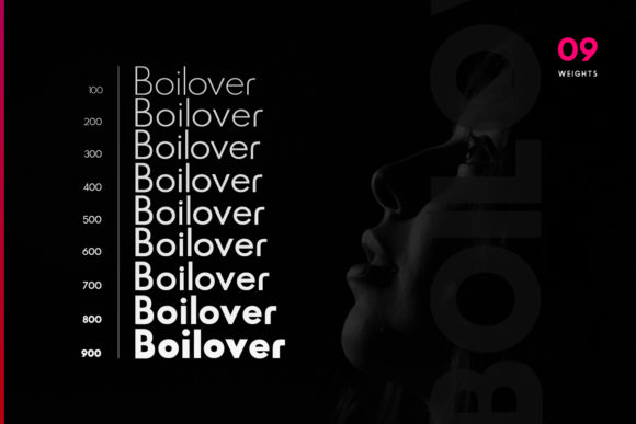 Boilover Font PNG with transparent background - Preview 1