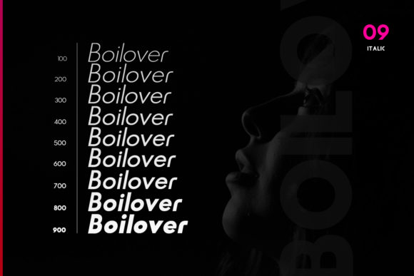 Boilover Font PNG with transparent background - Preview 2