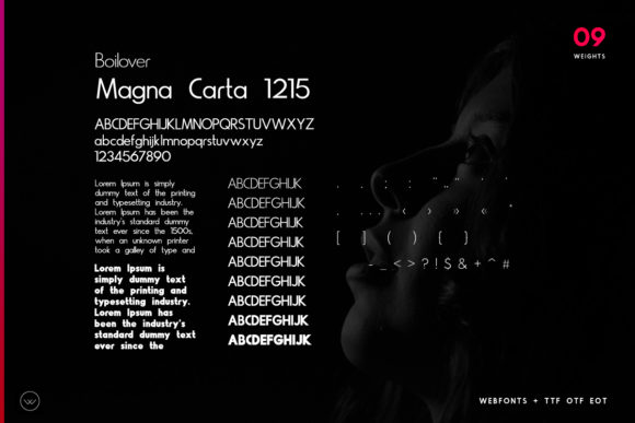 Boilover Font PNG with transparent background - Preview 3