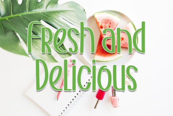 Fruit Beautiful Font - Preview 1