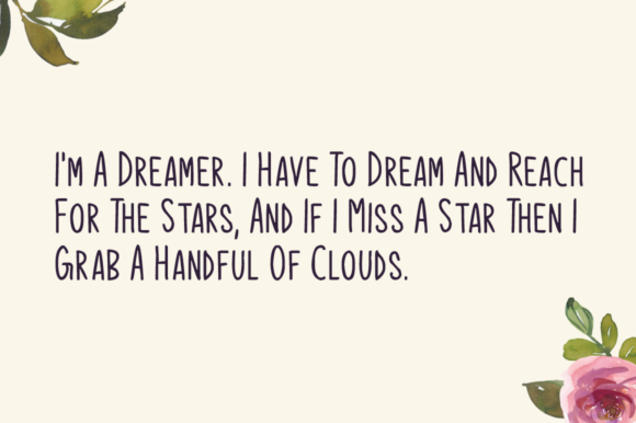 Hello Dreamer Font PNG with transparent background - Preview 1