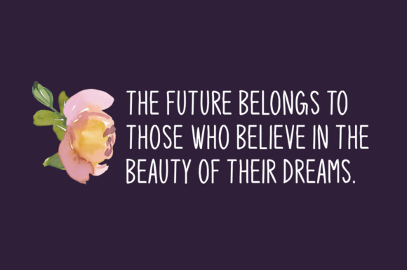 Hello Dreamer Font PNG with transparent background - Preview 2