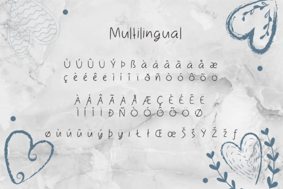 Lovely Simi Font PNG with transparent background - Preview 1