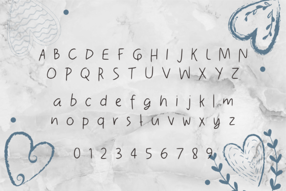 Lovely Simi Font PNG with transparent background - Preview 2
