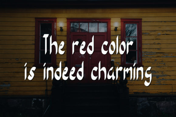 Red Door Font font preview - 1