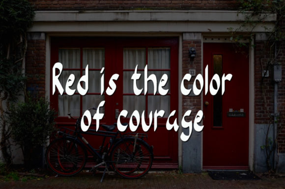 Red Door Font font preview - 2