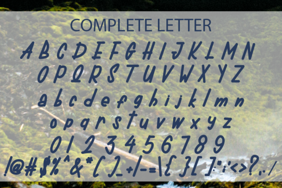 Slick Font PNG with transparent background - Preview 2