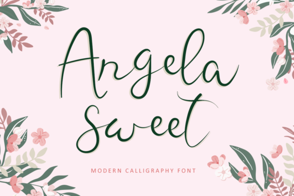 Angela Sweet Script & Handwritten Font By illushvara