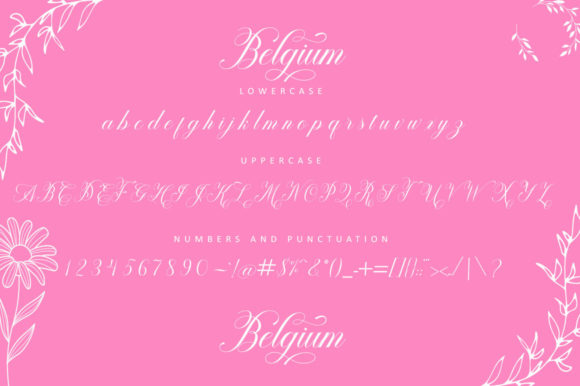 Belgium Font PNG with transparent background - Preview 3