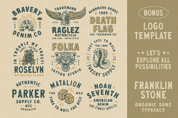 Franklin Stone Font - Preview 3