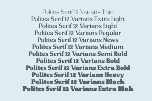 Polites Font PNG with transparent background - Preview 1