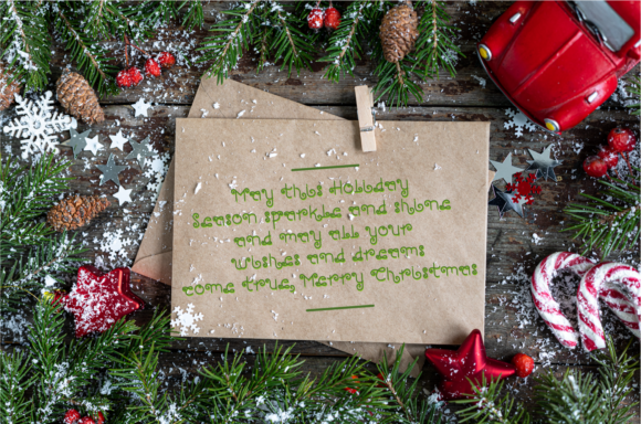 Quarantine Christmas Font PNG with transparent background - Preview 1