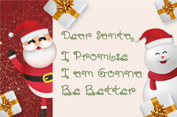 Quarantine Christmas Font PNG with transparent background - Preview 3