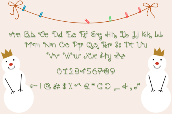 Quarantine Christmas Font PNG with transparent background - Preview 5