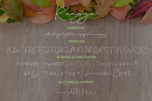 Rangge Font PNG with transparent background - Preview 6