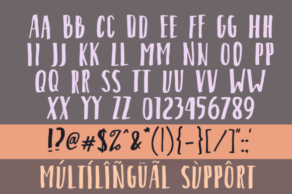 Shrimp Nuggets Font PNG with transparent background - Preview 1