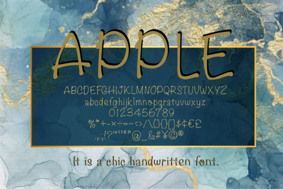 Apple Font - Preview 1