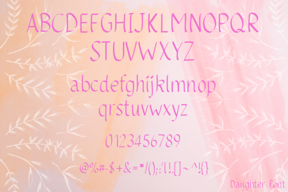 Daughter Font - Preview 1