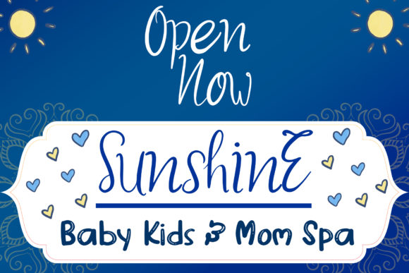Hello Baby Boy Font - Preview 1