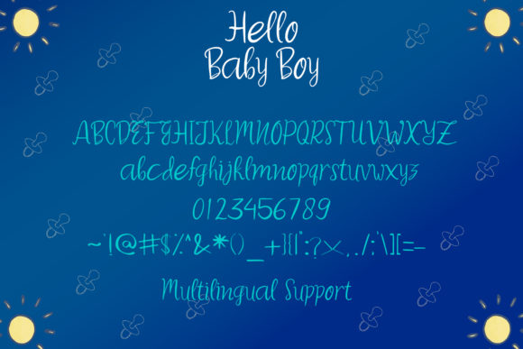 Hello Baby Boy Font - Preview 5