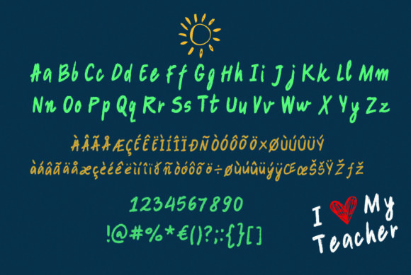 Jacoby Font PNG with transparent background - Preview 3
