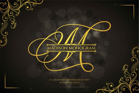 Madison Monogram Display Font By zainstudio