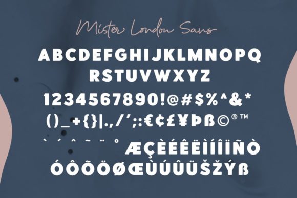 Mister London Font font preview - 2