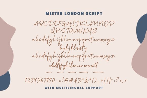 Mister London Font font preview - 3