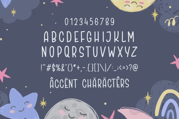 Night Jump Font PNG with transparent background - Preview 5