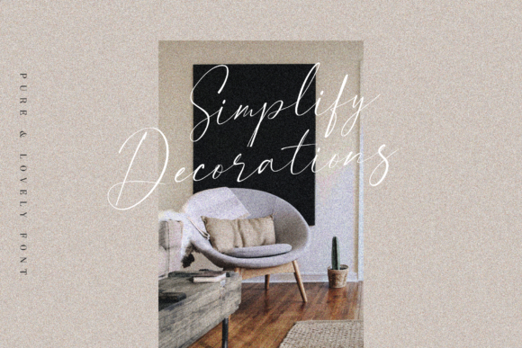 Pure & Lovely Font PNG with transparent background - Preview 4