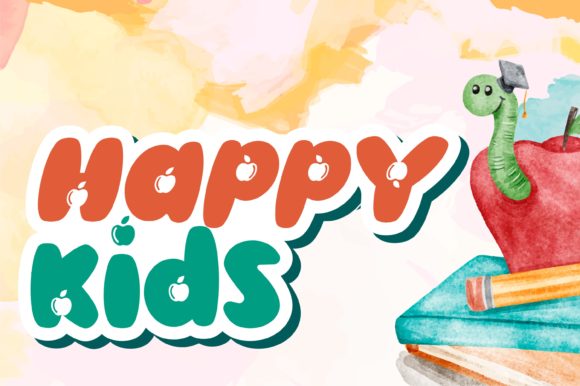 Apple Kids Font - Preview 2