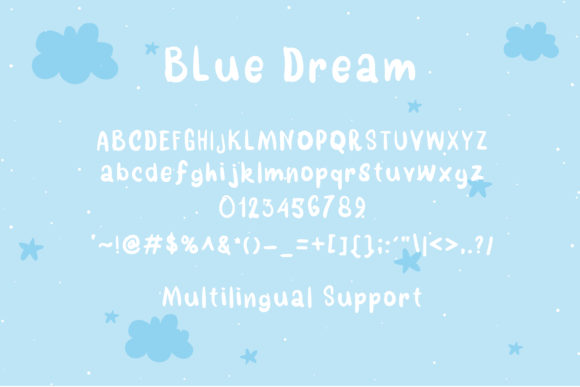 Blue Dream Font - Preview 2