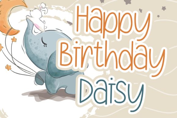 Daisy Dream Font PNG with transparent background - Preview 2