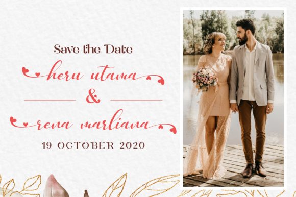 Melda Love Font PNG with transparent background - Preview 2