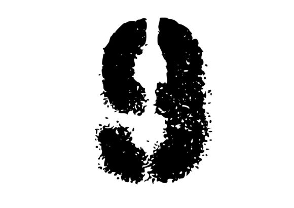 Mono Letter '9' Graffiti Stencil Number Graphic by GraphicsBam Mono Letter '9' Graffiti Stencil Number Graphic by GraphicsBam