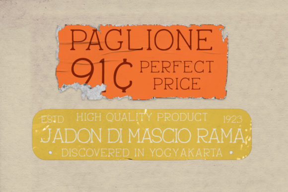 Pantaleone Font PNG with transparent background - Preview 4