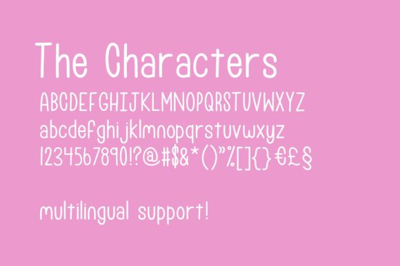 Pink Salad Font PNG with transparent background - Preview 1