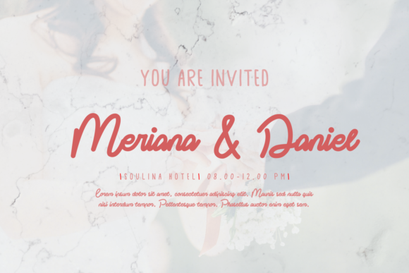 Promise of Love Font PNG with transparent background - Preview 1