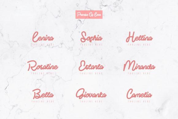 Promise of Love Font PNG with transparent background - Preview 5