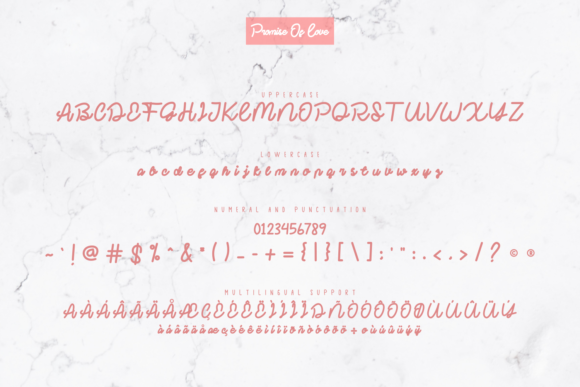 Promise of Love Font PNG with transparent background - Preview 3