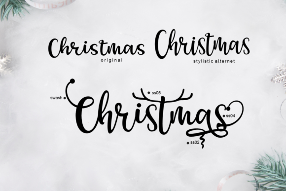 Christmas Deer Font - Preview 1