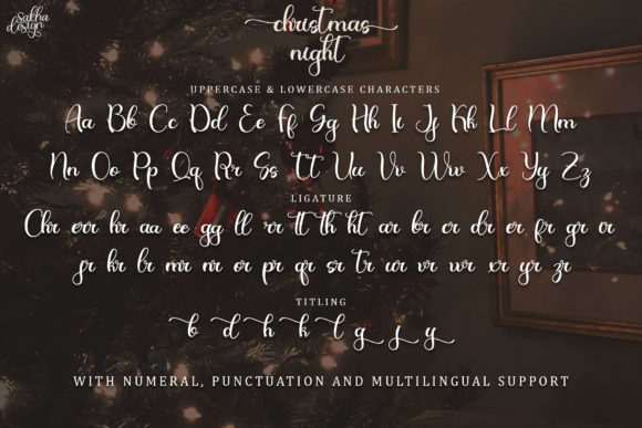 Christmas Night Font - Preview 6