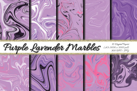 Digital Paper Purple Lavender Background
