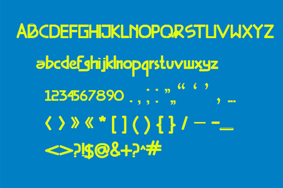 Gemok Font PNG with transparent background - Preview 1