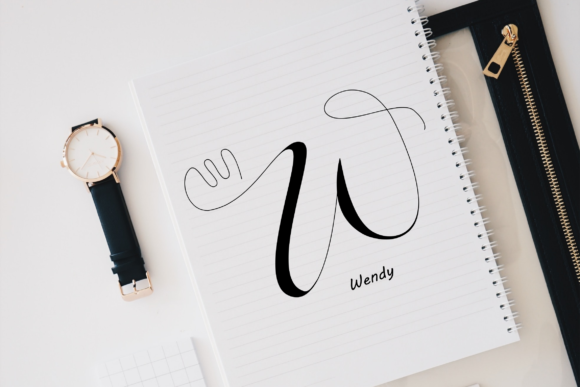 Hand Monogram Font - Preview 3